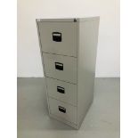 4 DRAWER FILING CABINET (LOCKED,