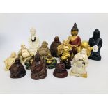 18 VARIOUS BUDDHA & EASTERN DEITY FIGURES