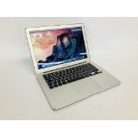 APPLE MAC BOOK AIR LAPTOP COMPUTER MODEL A1466 (S/N CIMT258HH3QD) - SOLD AS SEEN