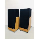 A PAIR OF KEFF FLOOR STANDING REFERENCE SERIES MODEL 105 LOUDSPEAKERS - SOLD AS SEEN