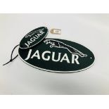 2 JAGUAR PLAQUES