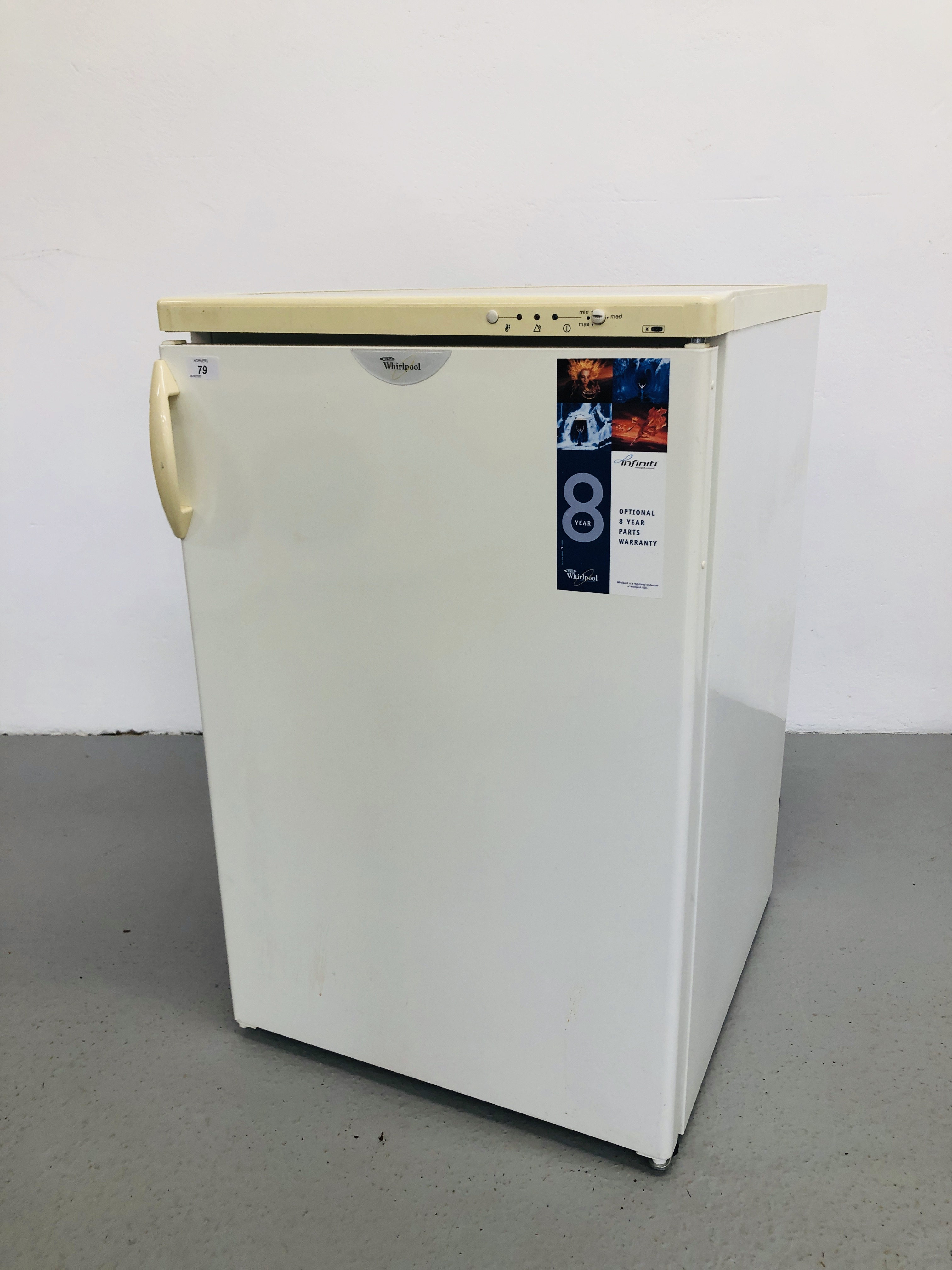 WHIRLPOOL UNDER WORK TOP FREEZER - SOLD AS SEEN