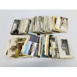 A BOX OF MIXED OLD POSTCARDS