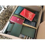 5 BOXES OF ASSORTED BOOKS