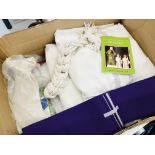 BOX OF VARIOUS RELIGIOUS GOWNS AND SASHES