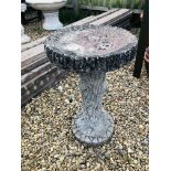 CONCRETE BIRD BATH