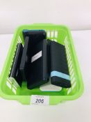 COLLECTION OF 10 VARIOUS POWER BANKS TO INCLUDE BELKIN, RAV POWER, SANDSTROM ETC.