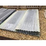 46 X RECLAIMED 7FT SHEETS OF GALVANISED CORRUGATED ROOF SHEETING