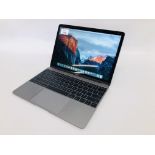 APPLE MACBOOK LAPTOP COMPUTER MODEL A1534 (NO CHARGER) (S/NC02QK428GCN4) - SOLD AS SEEN