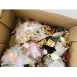 A LARGE COLLECTION OF SYLVANIAN FAMILIES ANIMALS, ACCESSORIES, FURNITURE, BIKE, ETC.
