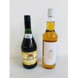 70CL BOTTLE OF NAPOLEON BRANDY + 70CL BOTTLE OF MORRISONS SCOTCH WHISKY