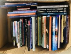 A BOX CONTAINING A GOOD ASSORTMENT OF MOSTLY HARDBACK NORFOLK BOOKS