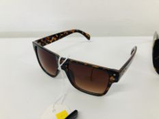 5 PAIRS OF DESIGNER SUNGLASSES TO INCLUDE MARKED FENDI, MICHAEL KORS, TED BAKER,