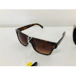 5 PAIRS OF DESIGNER SUNGLASSES TO INCLUDE MARKED FENDI, MICHAEL KORS, TED BAKER,