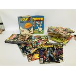 A COLLECTION OF 28 COLLECTORS COMICS TO INCLUDE D.C. & MARVEL, SUPER HEROES, CONAN ETC.