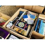 5 BOXES OF ASSORTED BOOKS