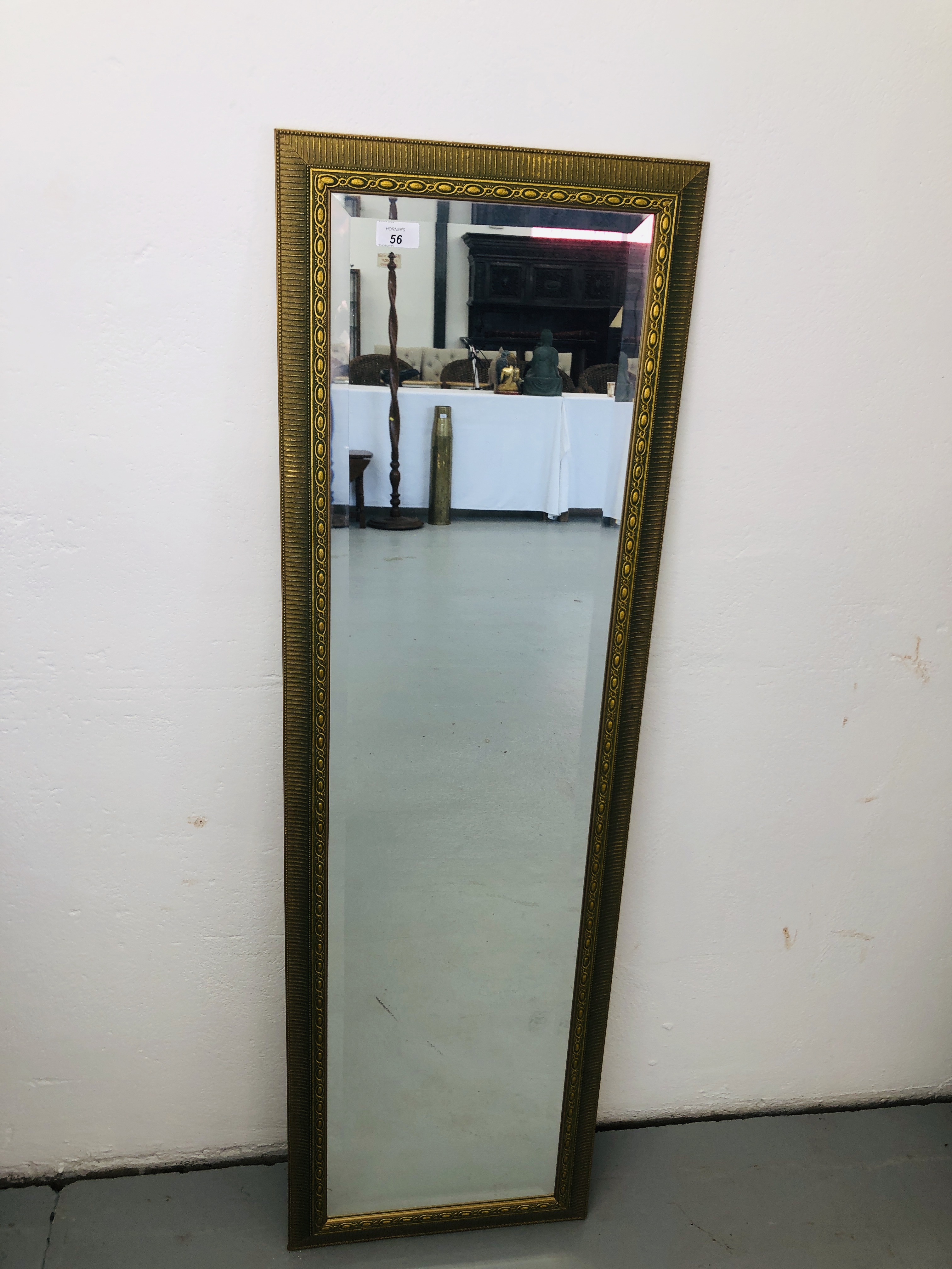 DESIGNER DRESSING MIRROR & 1960'S STYLE WALL MIRROR - Image 2 of 3