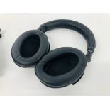 PAIR OF SONY NOISE CANCELLING HEADPHONES MODEL MDR-MD60 WITH TRAVEL CASE AND ACCESSORIES - SOLD AS