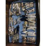 A LARGE QUANTITY OF ONEIDA SILVER PLATED FLATWARE