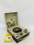 A PHILIPS RETRO TRANSPORTABLE RECORD DECK MODEL AG 4025 W WITH ORIGINAL INSTRUCTIONS - (SOLD