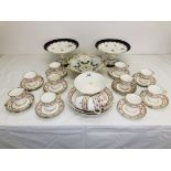 31 PIECE HAND PAINTED MINTON A5926 TEAWARE (SIGNS OF RESTORATION),