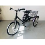 A PASHLEY PICADOR 3 SPEED TRICYCLE FINISHED IN GLOSS BLACK,