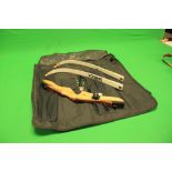 ARCHERY BOW WITH SAMICK POLARIS LIMBS WITH CARTEL SIGHT IN TRAVEL BAG - COLLECTION ONLY