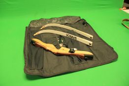 ARCHERY BOW WITH SAMICK POLARIS LIMBS WITH CARTEL SIGHT IN TRAVEL BAG - COLLECTION ONLY