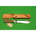 PUMA WHITE HUNTER KNIFE IN SHEATH - COLLECTION ONLY