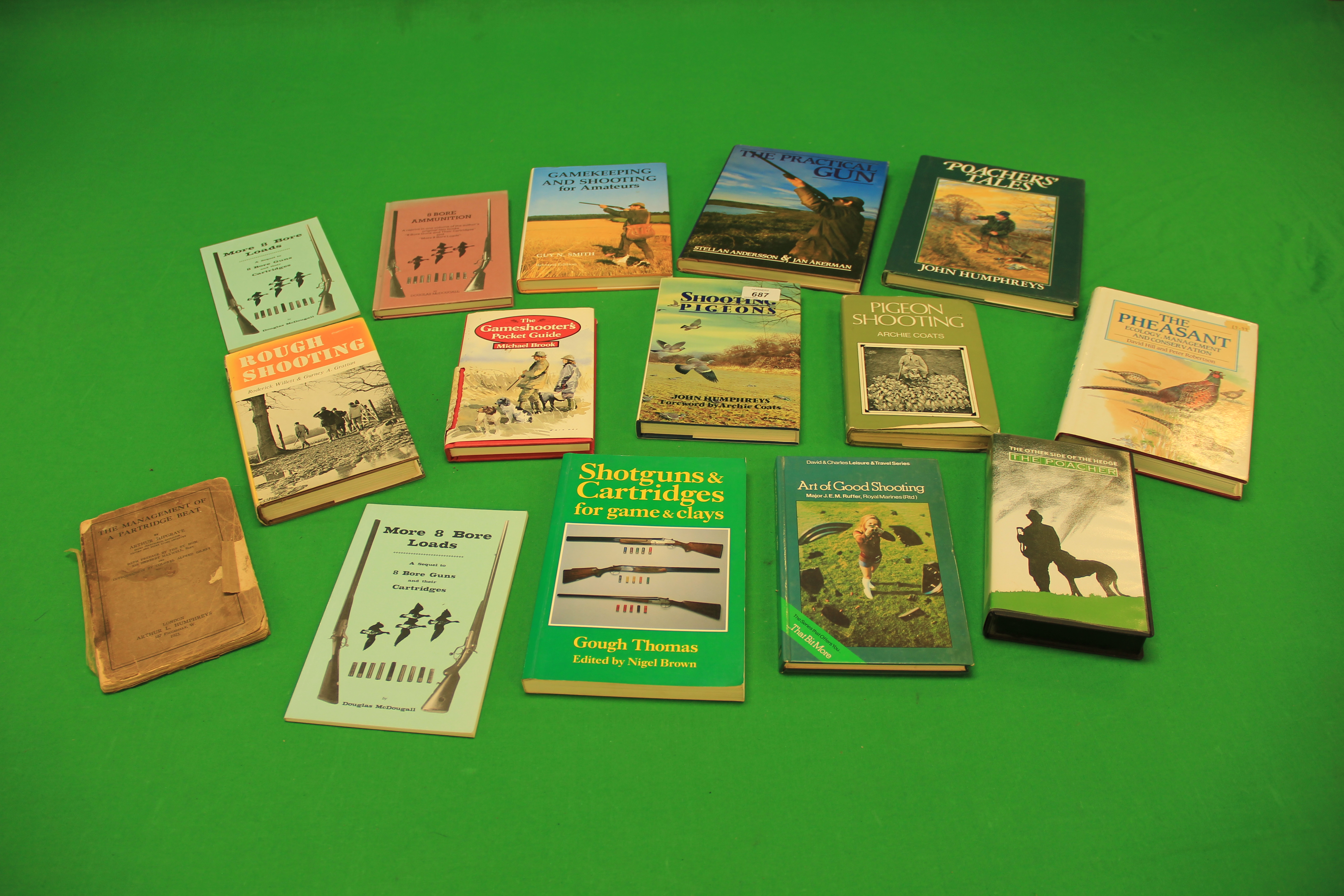 BOX OF COUNTRY SPORTING BOOKS TO INCLUDE "THE MANAGEMENT OF A PARTRIDGE BEAT" ETC.