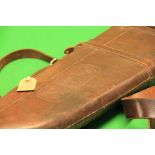 LEG OF MUTTON GUN CASE EMBOSSED SWH + LEATHER PARADE BELT