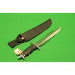 HUNTING SURVIVAL KNIFE IN SHEATH - COLLECTION ONLY