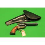 ADLER ITALY MOD 1875 6 SHOT WESTERN STYLE REVOLVER IN CSA HOLSTER AND SPARE CYLINDER (ALL GUNS TO