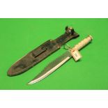 HUNTING SURVIVAL KNIFE IN SHEATH - COLLECTION ONLY