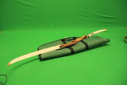 ARCHERY BOW WITH SAMICK POLARIS LIMBS WITH CARTEL SIGHT IN TRAVEL BAG - COLLECTION ONLY
