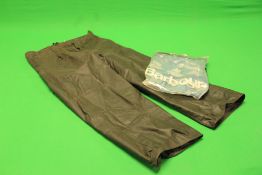 PAIR OF BARBOUR THORNBROOK LINED TROUSERS IN BAG