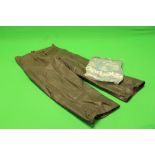 PAIR OF BARBOUR THORNBROOK LINED TROUSERS IN BAG