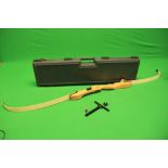 ARCHERY BOW WITH RAGIM LIMBS WITH SIGHT IN TRANSIT CASE - COLLECTION ONLY