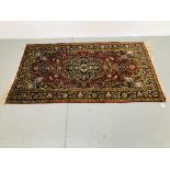 MODERN MACHINE MADE PERSIAN STYLE RUG 64 X 37 INCH