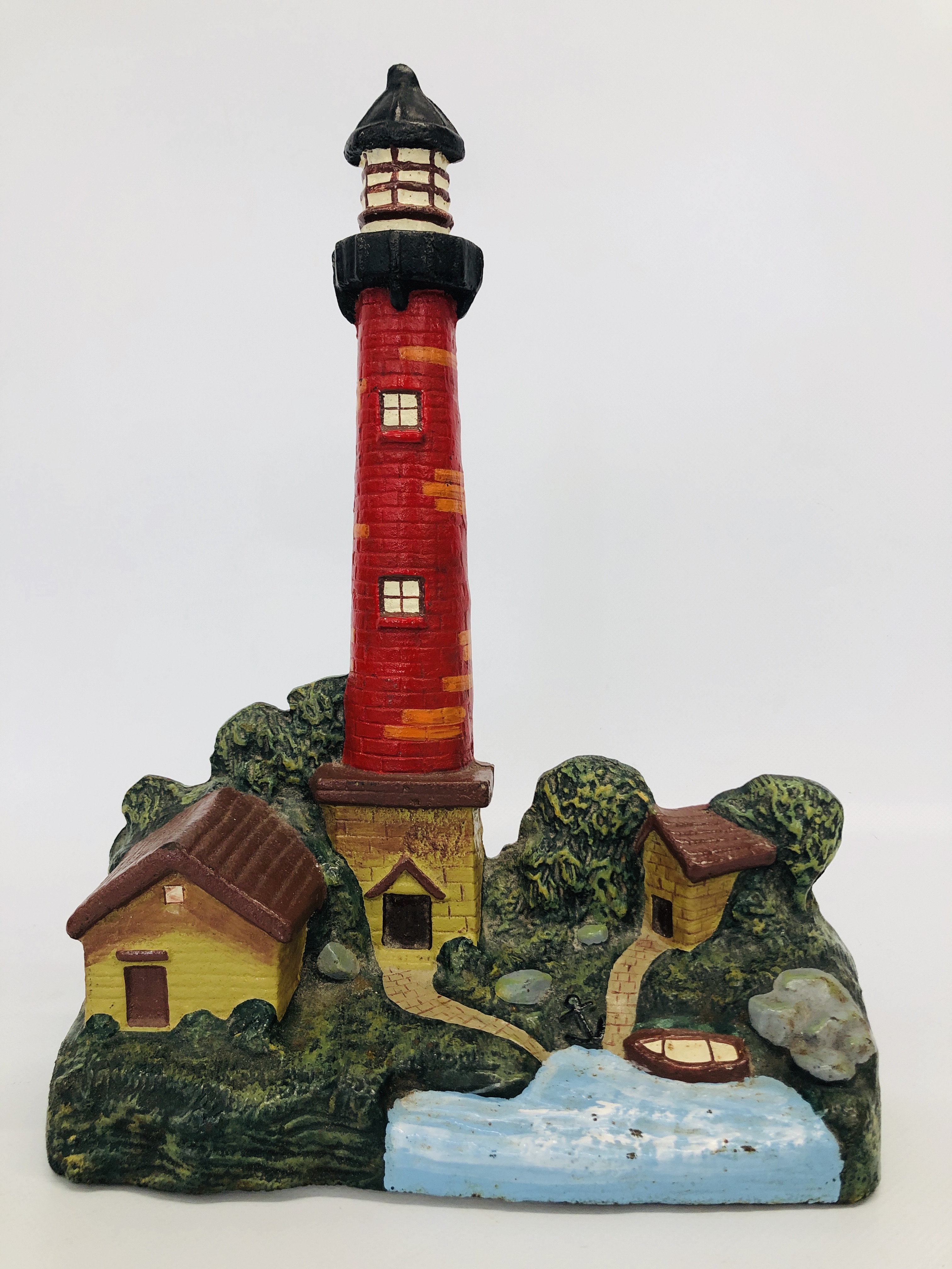 (R) CAST IRON LIGHTHOUSE DOOR STOP