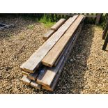 19 LENGTHS RECLAIMED 6 X 2 INCH SAWN TIMBER (APPROX 8FT LENGTHS)