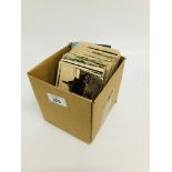 SMALL BOX WITH NORFOLK AND SUFFOLK POSTCARDS (APPROX 150)