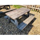 CHILD'S GARDEN PICNIC BENCH SET