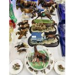 COLLECTION OF HORSE ORNAMENTS TO INCLUDE "THE LEONARDO COLLECTION",