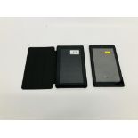 2 X AMAZON KINDLE FIRE TABLETS - SOLD AS SEEN