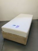 A SILENT NIGHT ELECTRICALLY ADJUSTABLE SINGLE DIVAN BED WITH MEMORY FOAM MATTRESS - SOLD AS SEEN