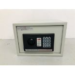 SMALL ELECTRONIC HOME SECURITY SAFE (KEYS WITH AUCTIONEER) - SOLD AS SEEN
