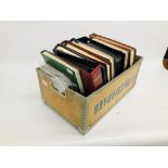 BOX WITH GERMANY STAMP COLLECTIONS IN NINE ALBUMS AND LOOSE