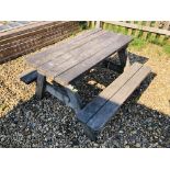 CHILD'S GARDEN PICNIC BENCH SET