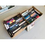 2 BOXES CONTAINING AN ASSORTMENT OF HARDBACK BOOKS RELATING TO WAR AND HISTORY